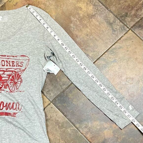 New Russell OU Oklahoma University Sooner Long Sleeve T Shirt Large - Picture 6 of 14